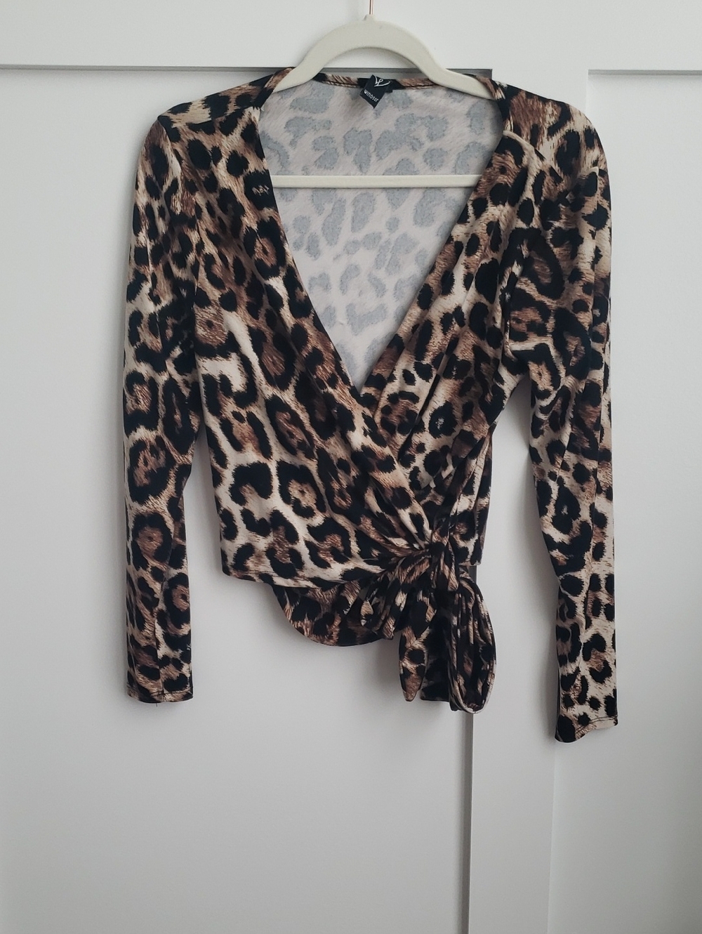 Windsor Leopard Print Wrap Top